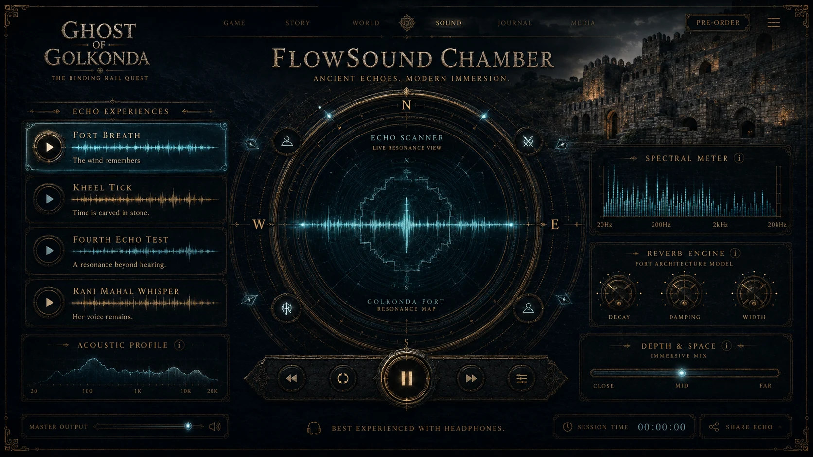 FlowSound chamber interface